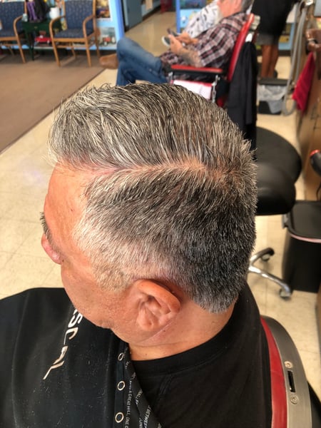 Image of  Men's Hair, Haircut, Medium Fade
