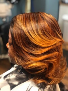 View Haircuts, Fashion Color, Blowout, Hairstyles, Curly, Straight, Women's Hair, Hair Color, Highlights, Layered, Full Color, Natural - Lelia Kelly, Greenville, SC