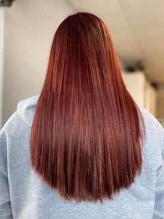 View Red, Women's Hair, Hair Color - Faithann Swart, Grand Gorge, NY