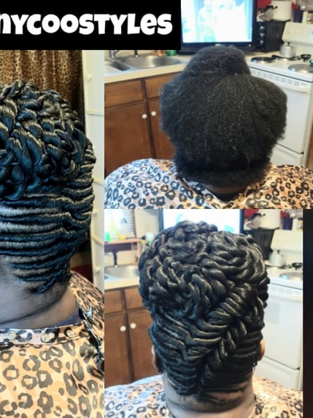 Image of  Hairstyles, Women's Hair, Bridal, Hair Extensions, Natural, Curly, Weave, Protective, Braids (African American), Wigs