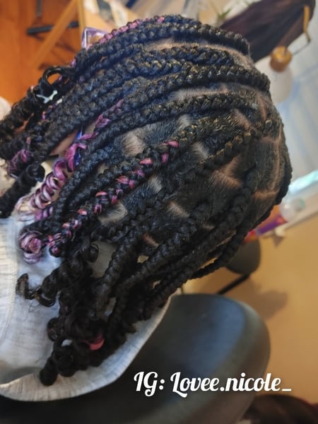 Image of  Kid's Hair, French Braid, Hairstyle, Braiding (African American), Girls, Haircut, Protective Styles
