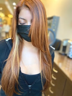 View Hair Color, Women's Hair, Full Color, Red, Highlights - Teresa Sosa, Chino Hills, CA