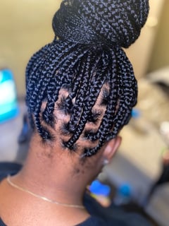 View Women's Hair, Black, Hair Color, Long, Hair Length, Boho Chic Braid, Hairstyles, Braids (African American), Locs, Hair Extensions, Natural, Protective - Jayona Moorefield, Pittsburgh, PA