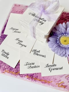 View Calligraphy, Calligraphy Service, Place Cards - Katherine Glattard, Wilmette, IL