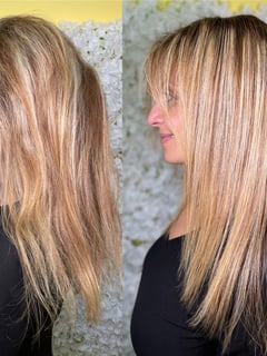 View Women's Hair, Highlights, Hair Length, Permanent Hair Straightening, Hair Color, Blonde, Blowout - Yana Nektalov, New York, NY