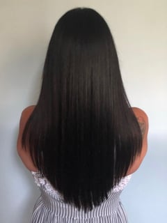 View Blunt, Women's Hair, Blowout, Straight, Hairstyles, Full Color, Hair Color, Black, Long, Hair Length, Haircuts - Nelle Churchill, Penngrove, CA