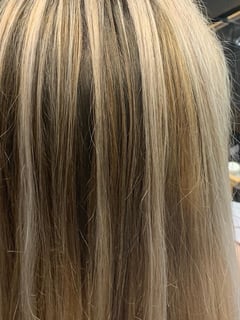 View Women's Hair, Hair Color, Blonde, Highlights - Kimmie, Canton, MI