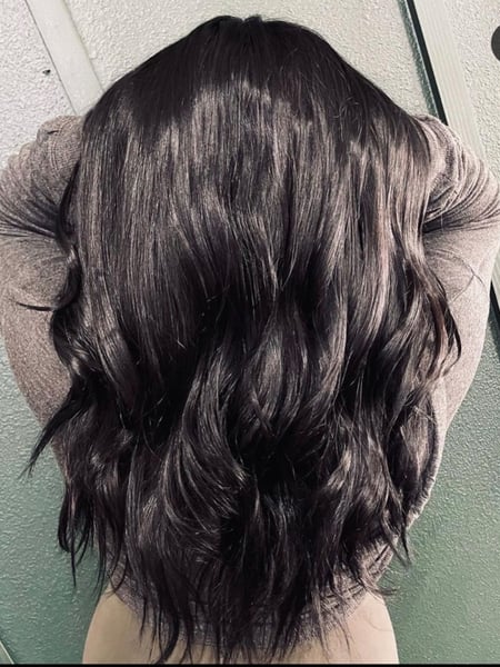 Image of  Women's Hair, Hair Color, Black, Hair Length, Long
