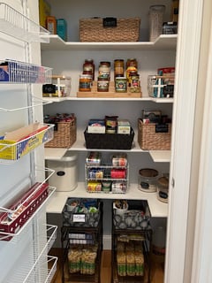 View Food Pantry, Kitchen Organization, Professional Organizer, Kitchen Shelves, Baking Supplies - Danielle Nicholas, Wilmington, MA