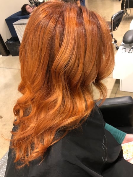 Image of  Women's Hair, Balayage, Hair Color, Red