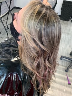 View Women's Hair, Hair Color, Balayage, Blonde, Brunette, Highlights, Ombré, Long, Hair Length, Layered, Haircuts, Beachy Waves, Hairstyles - Cae Andrews, Henderson, NV