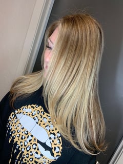 View Hair Length, Balayage, Blonde, Ombré, Highlights, Foilayage, Hair Color, Brunette, Haircuts, Layered, Straight, Hairstyles, Blowout, Women's Hair, Long - Rhea Cullison, Sacramento, CA