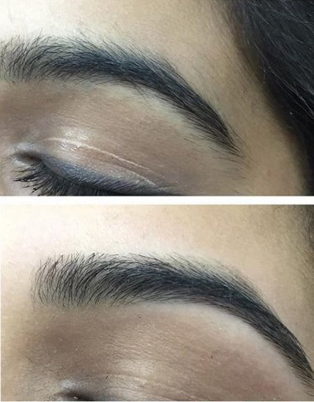 Image of  Brows, Rounded, Brow Shaping, Threading, Brow Technique, Brow Tinting
