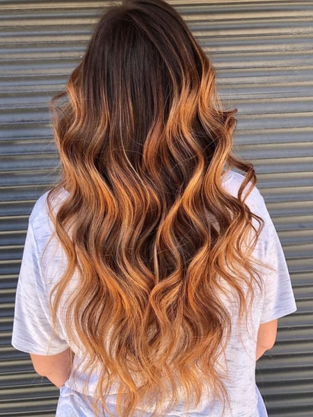 Image of  Women's Hair, Balayage, Hair Color, Ombré, Full Color, Beachy Waves, Hairstyles
