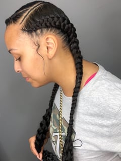 View Hair Texture, 2C, Natural, Braids (African American), Protective, Women's Hair, Hairstyles - LeCurnita Mckinnie, Smyrna, TN