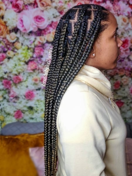 Image of  Hair Texture, 4B, Natural, Braids (African American), Protective, Hair Extensions, Women's Hair, Hairstyles