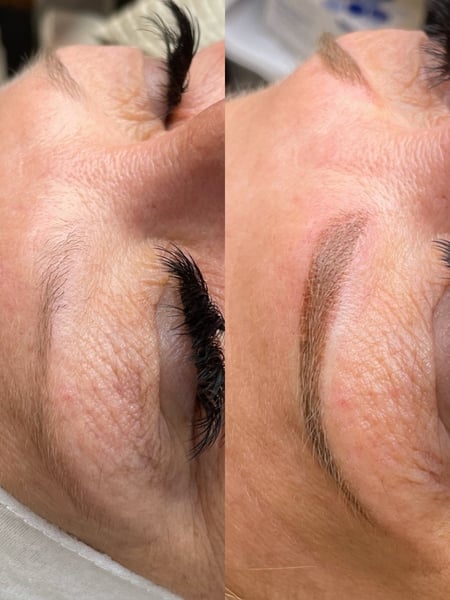 Image of  Brows, Rounded, Brow Shaping, Ombré, Microblading