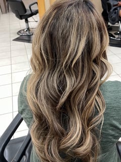 View Women's Hair, Hair Color, Balayage, Blonde, Foilayage, Haircuts, Long, Hair Length, Curly, Layered, Hairstyles, Beachy Waves, Curly, Hair Restoration - Jessica Bundy, Houston, TX