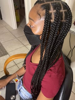 View Boho Chic Braid, Hairstyles, Women's Hair, Weave, Protective, Braids (African American), Hair Extensions, Natural - Renee Blackshear, Miramar, FL