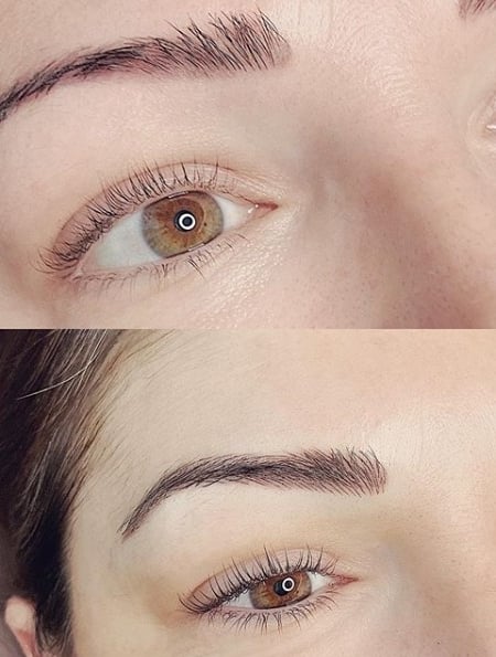 Image of  Brows, Brow Sculpting, Brow Shaping, Steep Arch, Threading, Brow Technique