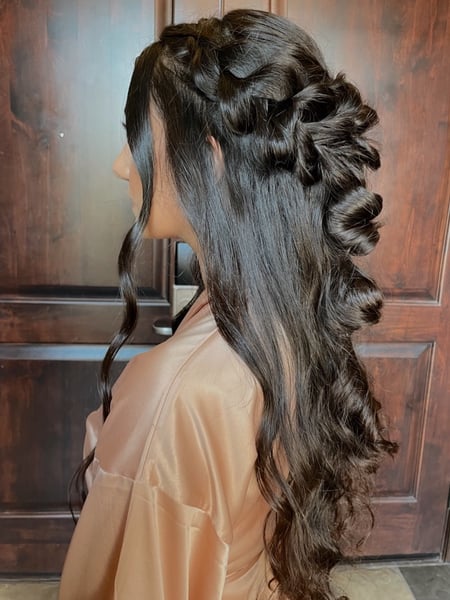 Image of  Women's Hair, Beachy Waves, Hairstyles, Boho Chic Braid, Bridal, Curly
