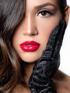 View Evening, Skin Tone, Fair, Makeup, Glam Makeup, Red Lip, Look - Maireny Castillo, Miami, FL