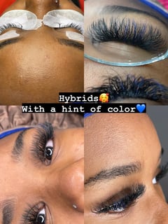 View Hybrid, Lash Type, Lashes, Colored Eyelash Extensions, Eyelash Extensions Style, Eyelash Extensions - LuxBrowsByJo , Atlanta, GA
