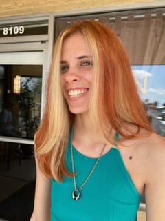 View Hair Length, Women's Hair, Red, Hair Color, Shoulder Length, Blunt, Haircuts - Jessica M Gavlas, Scottsdale, AZ