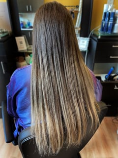 View Hair Extensions, Hairstyles, Women's Hair, Long, Hair Length, Balayage, Hair Color, Blonde, Brunette, Ombré, Blowout, Straight - Nicole Vogel, Houston, TX