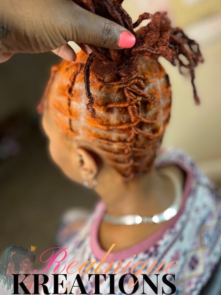Image of  Women's Hair, Full Color, Hair Color, Coily, Haircuts, Hairstyles, Locs, Natural, Protective