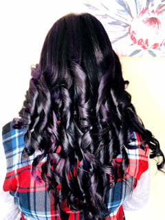 View Hairstyle, Hair Color, Black, Curls, Women's Hair - Celine Seendore, Chatsworth, CA