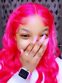 View Wigs, Haircuts, Long, Hairstyles, Women's Hair, Hair Color, Makeup, Layered, Sew-In , Weave, Pink, Colors, Hair Extensions, Full Color, Hair Length - Darnesha Ellis, Burleson, TX