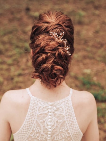 Image of  Women's Hair, Blowout, Bridal, Hairstyles, Curly, Natural, Updo