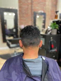 View Drop Fade (Men's Hair), Classic Cut (Men's Hair), Scissor Cut (Men's Hair), Men's Hair, Haircut, High Fade (Men's Hair), Low Fade (Men's Hair), Medium Fade (Men's Hair), Short Hair (Ear Length - Men's Hair), Short Hair (Chin Length - Men's Hair) - Delilah Corona, Chico, CA