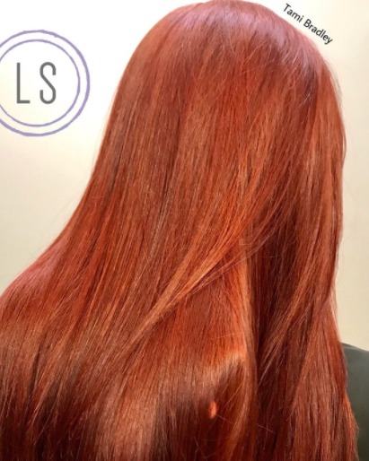 Image of  Women's Hair, Red, Hair Color, Long, Hair Length, Straight, Hairstyles