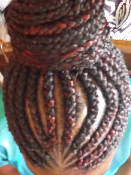 Image of  Women's Hair, Short Ear Length, Hair Length, Braids (African American), Hairstyles