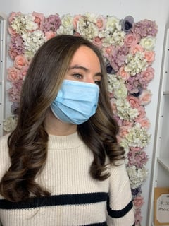 View Blowout, Women's Hair, Beachy Waves, Hairstyles, Balayage, Hair Color, Foilayage, Brunette, Blonde, Long, Hair Length - Viktoria Solovieva, New York, NY
