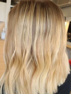 View Blonde, Women's Hair, Hair Color, Highlights, Long Hair (Upper Back Length), Hair Length - Brooke , Minneapolis, MN
