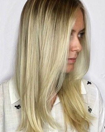 Image of  Women's Hair, Hair Color, Blonde, Medium Length, Hair Length, Beachy Waves, Hairstyles