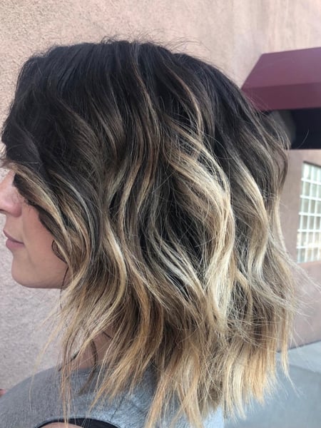 Image of  Women's Hair, Hair Color, Balayage, Black, Blonde, Brunette, Color Correction, Beachy Waves, Hairstyles