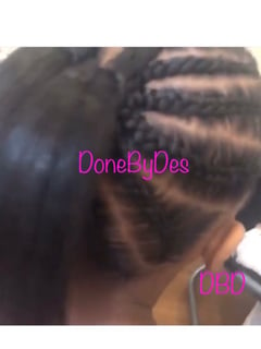 View Permanent Hair Straightening, Silk Press, Hair Length, Shoulder Length, Natural, Braids (African American), Straight, Hairstyles, Women's Hair - Des, Ontario, CA