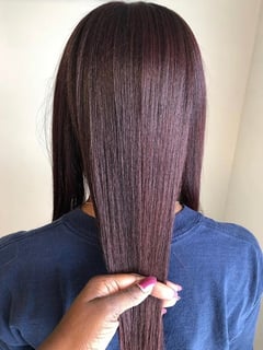 View Natural, Women's Hair, Silk Press, Permanent Hair Straightening, Straight, Hairstyles - Misha Longford, Stockbridge, GA