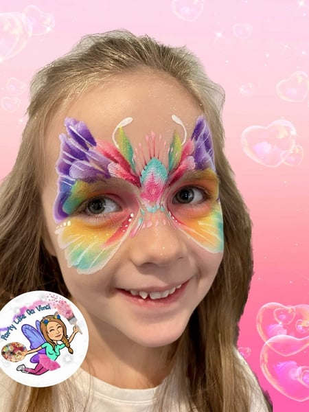Image of  Face Painting, Animals, Butterfly, Embellishments, Glitter