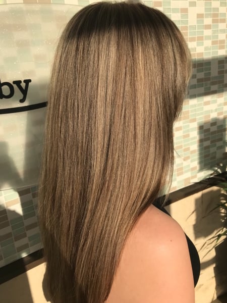 Image of  Women's Hair, Hair Color, Blowout, Blonde, Highlights