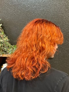 View Red, Fashion Hair Color, Women's Hair, Hair Color, Full Color, Men's Hair, Color, Fashion Color (Men's Hair), Red (Men's Hair) - Delilah Corona, Chico, CA