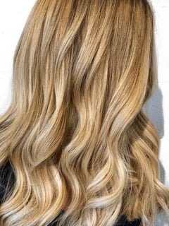 View Women's Hair, Hairstyles, Beachy Waves, Medium Length, Hair Length, Blonde, Hair Color - Rachel , Nashville, TN