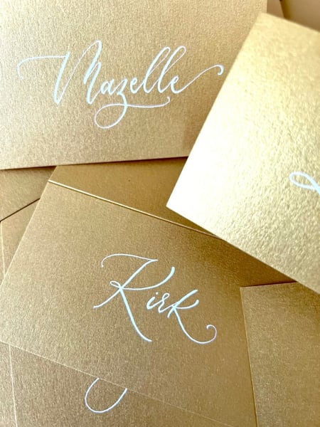 Image of  Calligraphy, Calligraphy Service, Place Cards