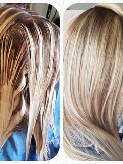 View Hair Color, Highlights, Foilayage, Blonde, Balayage, Women's Hair - Danielle Jaquish , Frankfort, NY