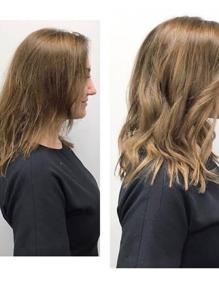 Image of  Women's Hair, Hair Length, Hair Extensions, Medium Length, Microlink