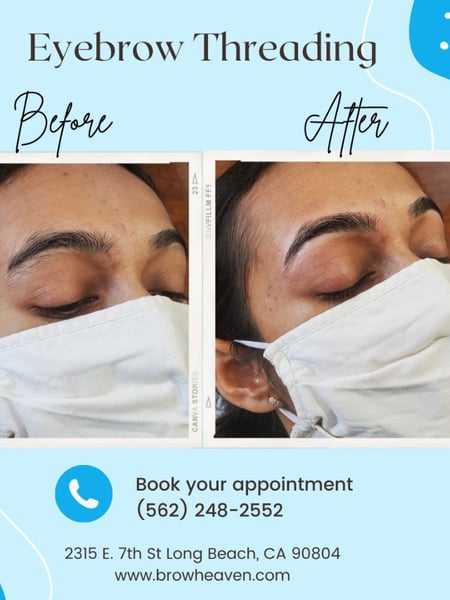 Image of  Brows, Brow Shaping, Arched, Rounded, S-Shaped, Steep Arch, Straight, Brow Technique, Threading, Brow Sculpting, Brow Tinting, Brow Lamination, Microblading, Ombré